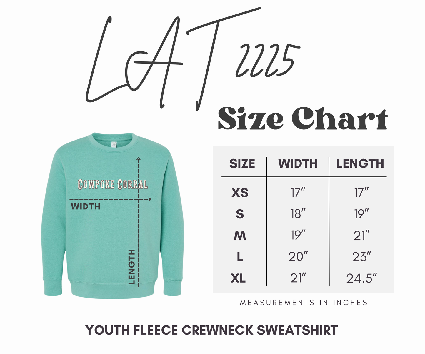 THE FARM SWHEATHEART YOUTH CREWNECK SWEATSHIRT