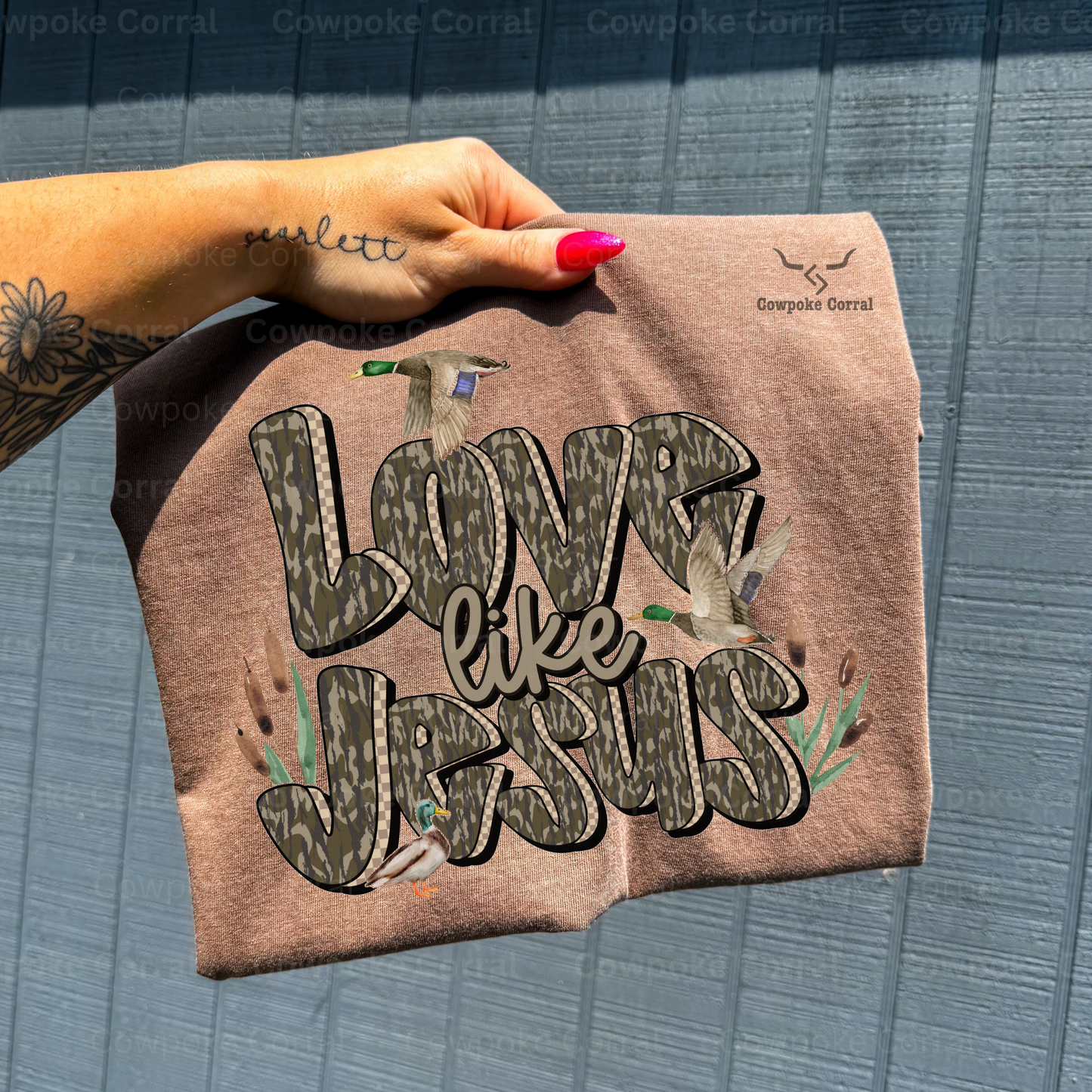 LOVE LIKE JESUS CAMO TEE
