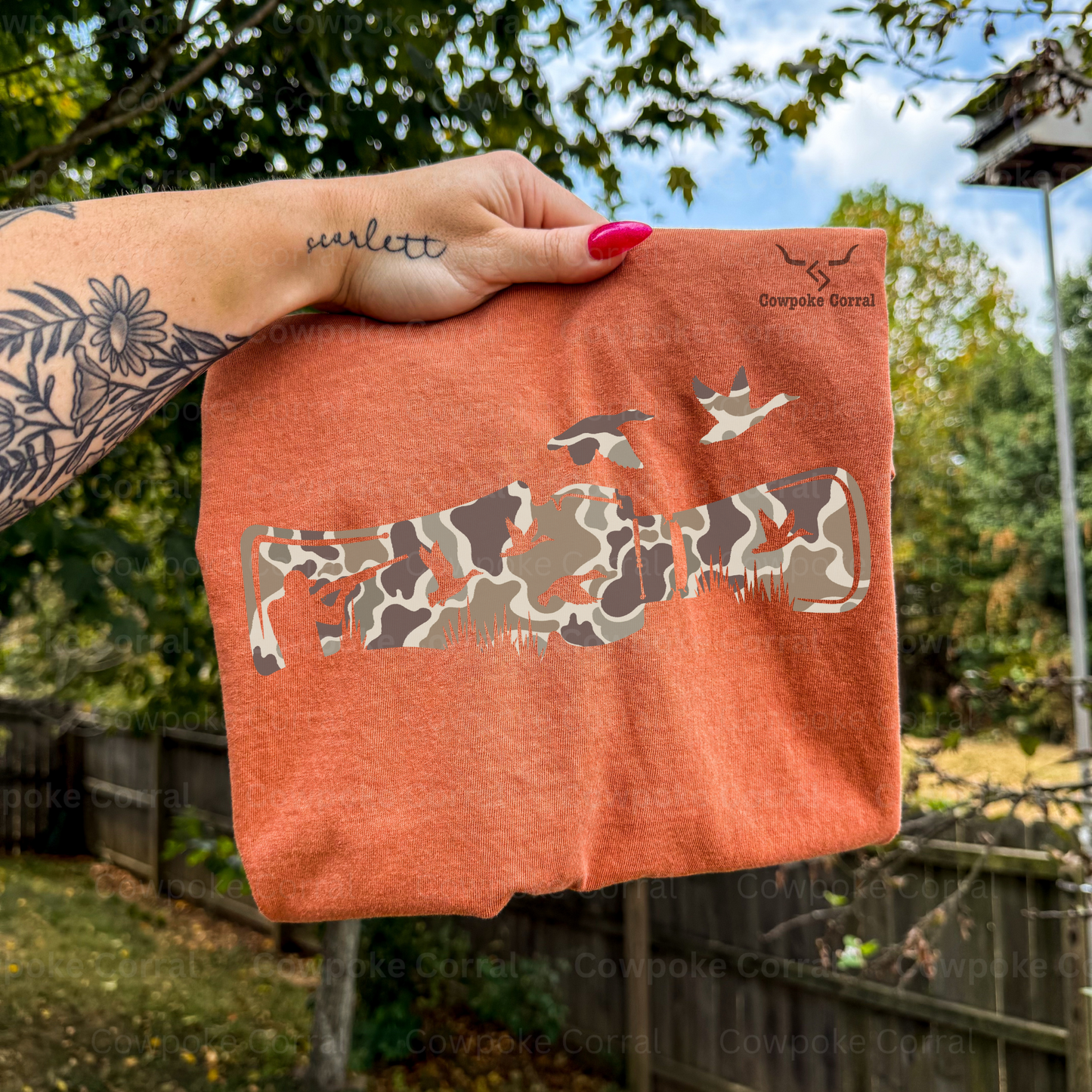 DUCK CALLER RETRO CAMO TEE