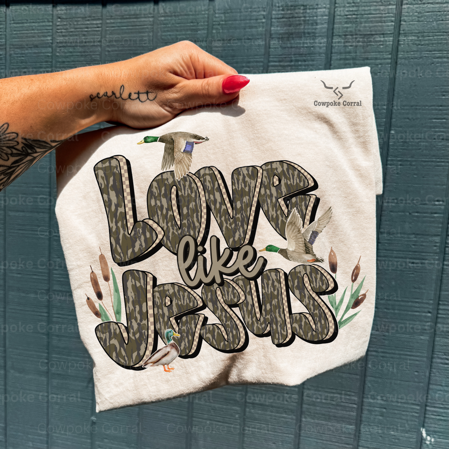 LOVE LIKE JESUS CAMO TEE