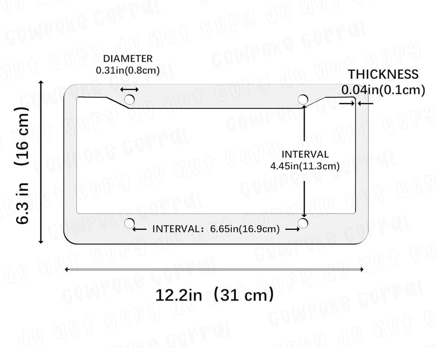 LEOPARD LICENSE PLATE FRAME