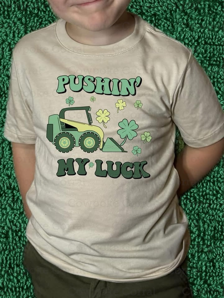 PUSHIN MY LUCK YOUTH TEE