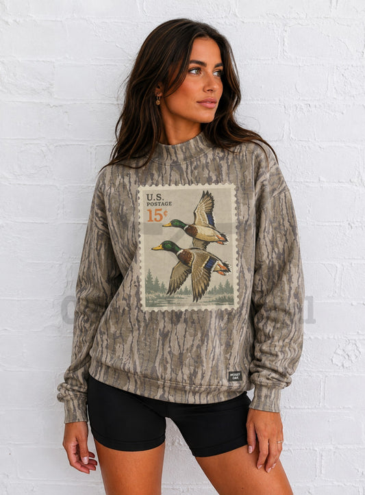 *PRE-SALE* BLANK CAMO MOCK NECK SWEATSHIRT