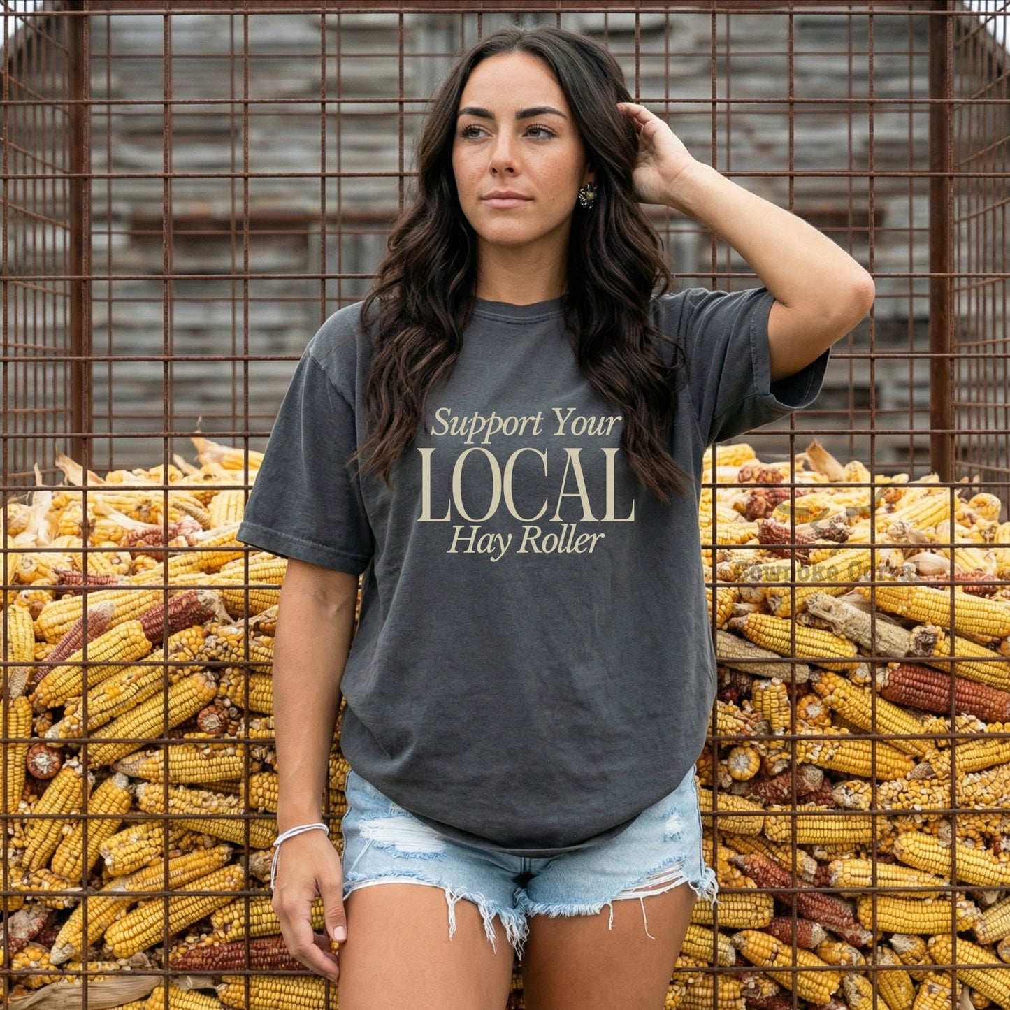 SUPPORT YOUR LOCAL HAY ROLLER TEE