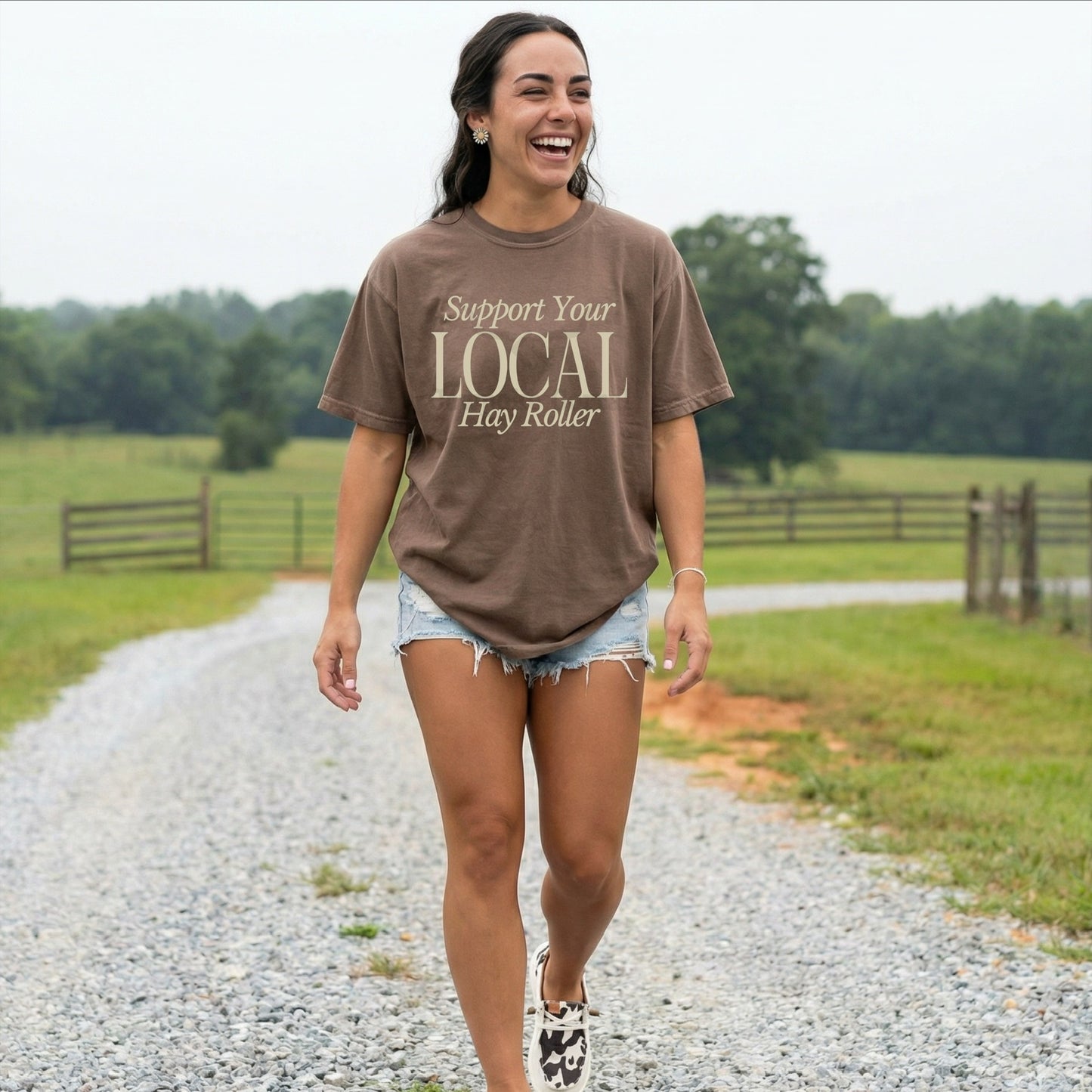 SUPPORT YOUR LOCAL HAY ROLLER TEE