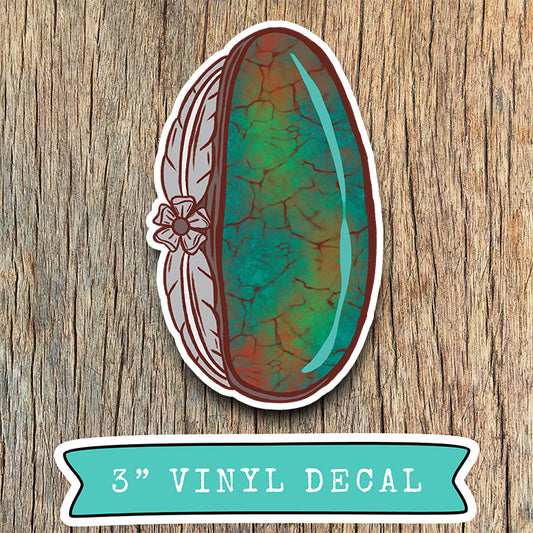 Feathered Jewel Vinyl Decal Sticker