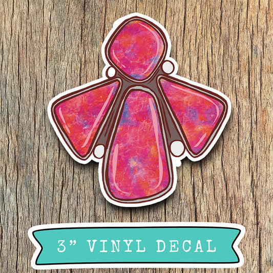 Pink & Purple Jewel Vinyl Decal Sticker