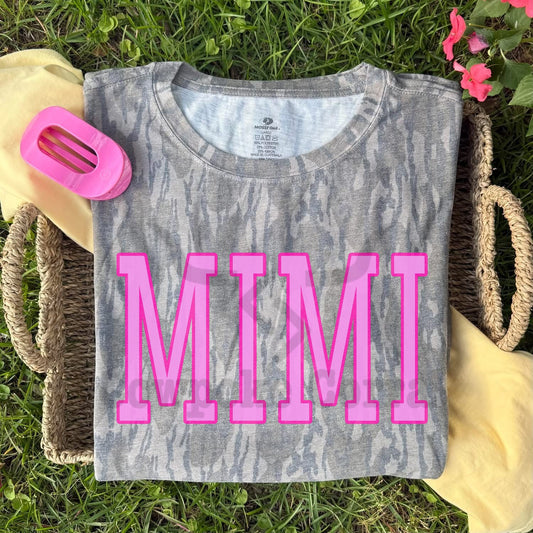 VARSITY MIMI CAMO TEE