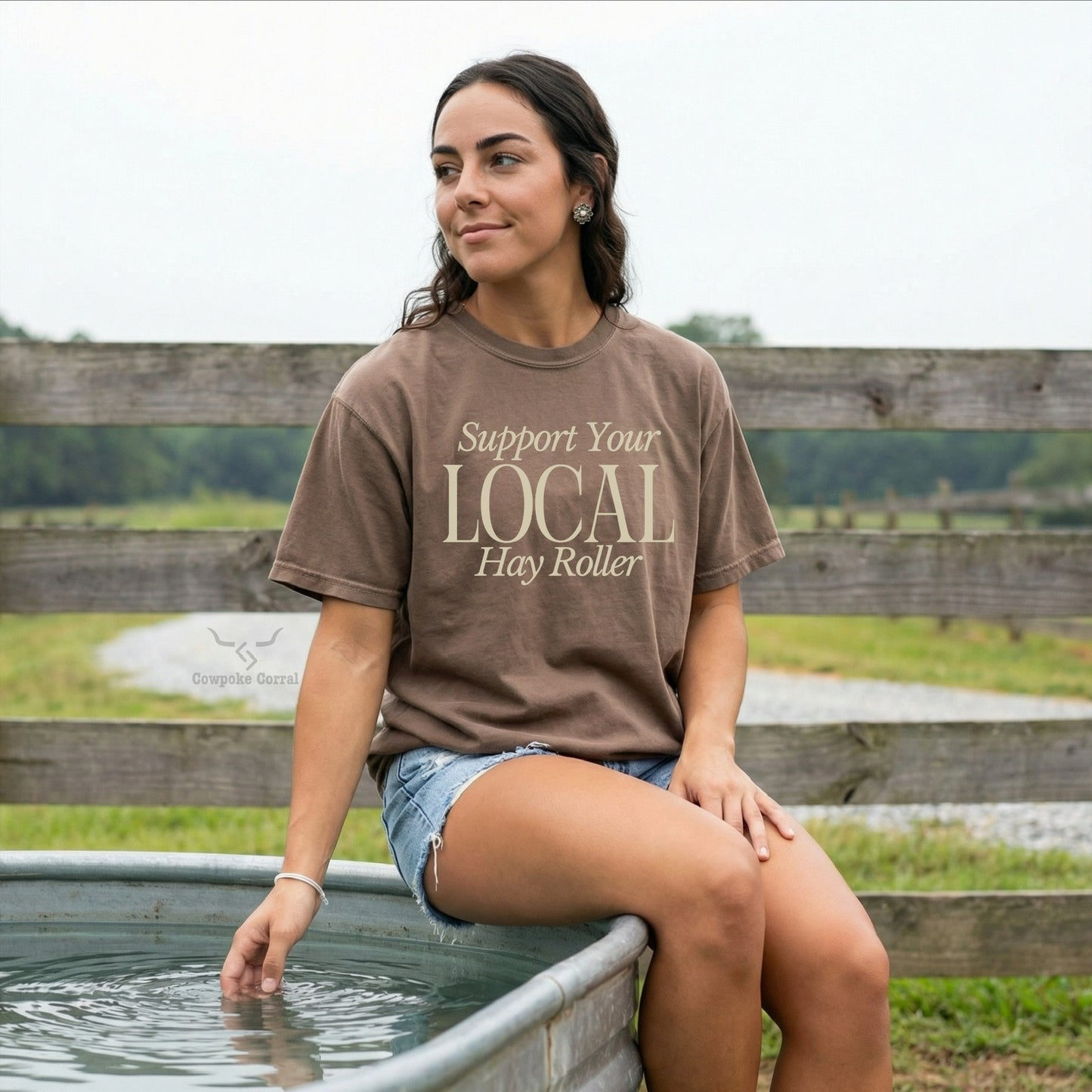 SUPPORT YOUR LOCAL HAY ROLLER TEE