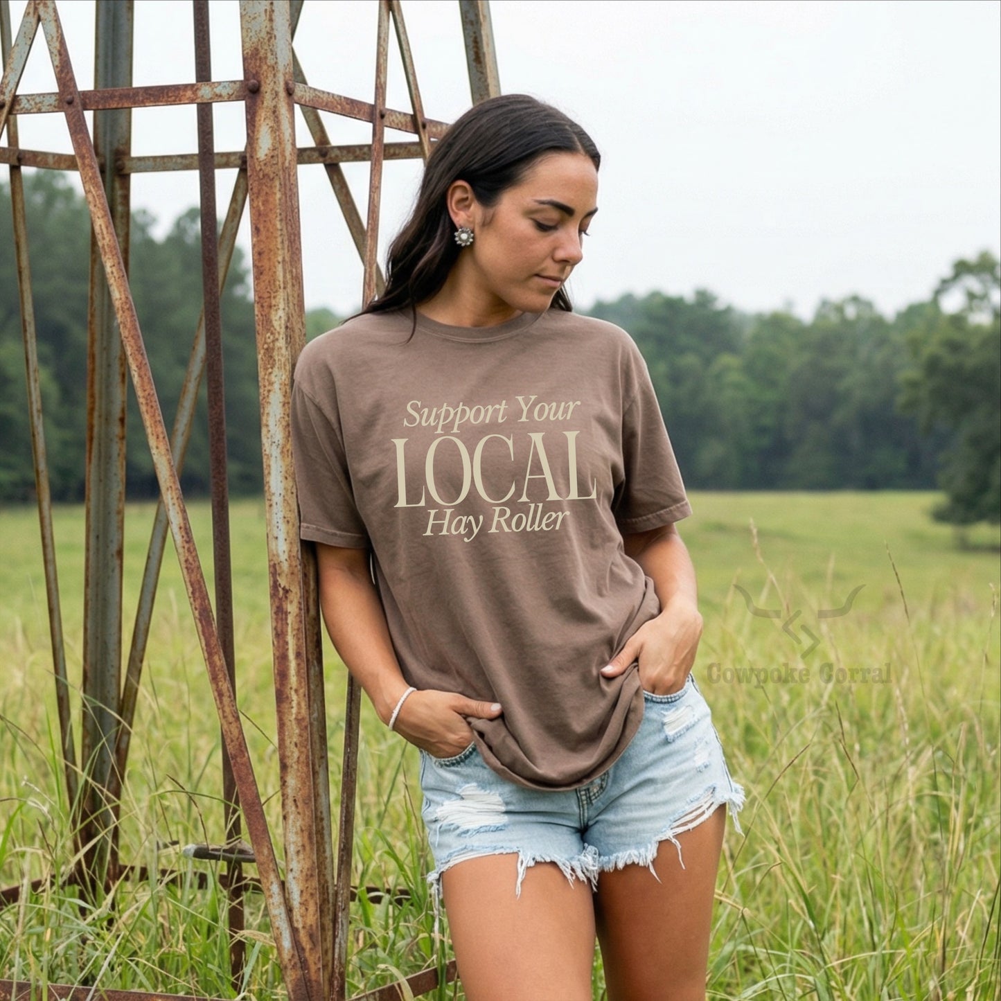 SUPPORT YOUR LOCAL HAY ROLLER TEE