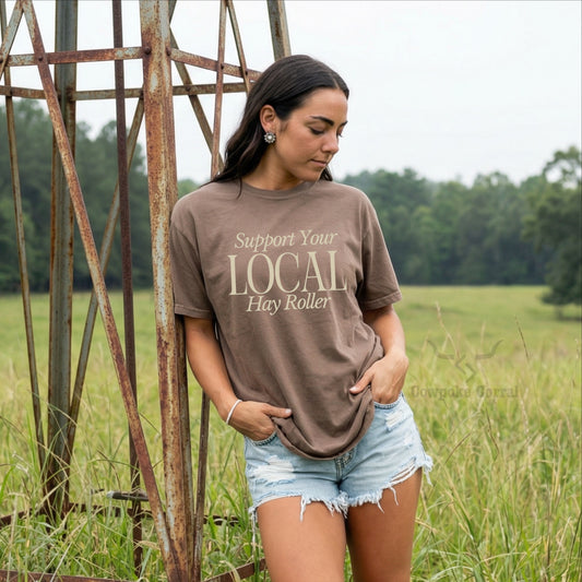 SUPPORT YOUR LOCAL HAY ROLLER TEE