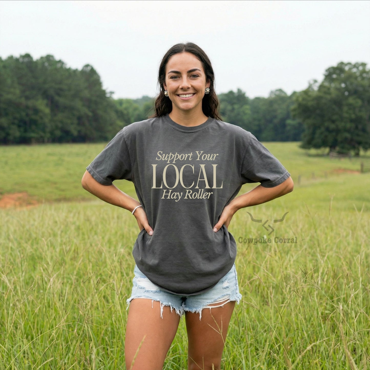 SUPPORT YOUR LOCAL HAY ROLLER TEE