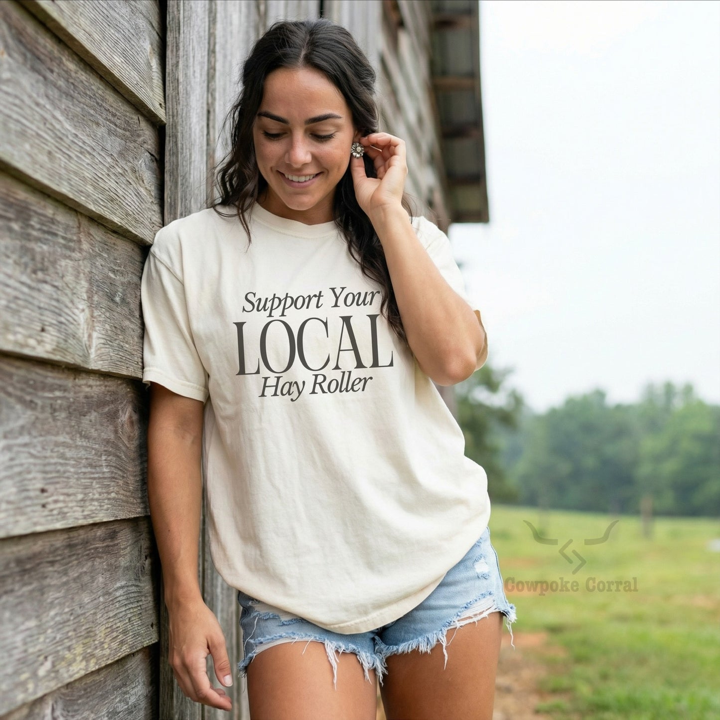 SUPPORT YOUR LOCAL HAY ROLLER TEE