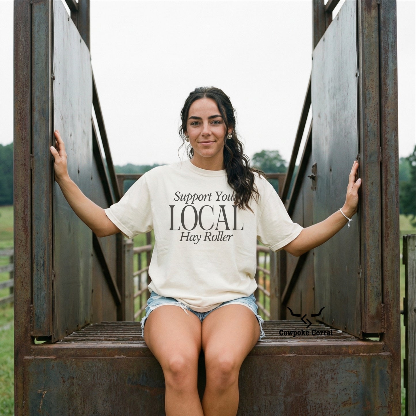 SUPPORT YOUR LOCAL HAY ROLLER TEE