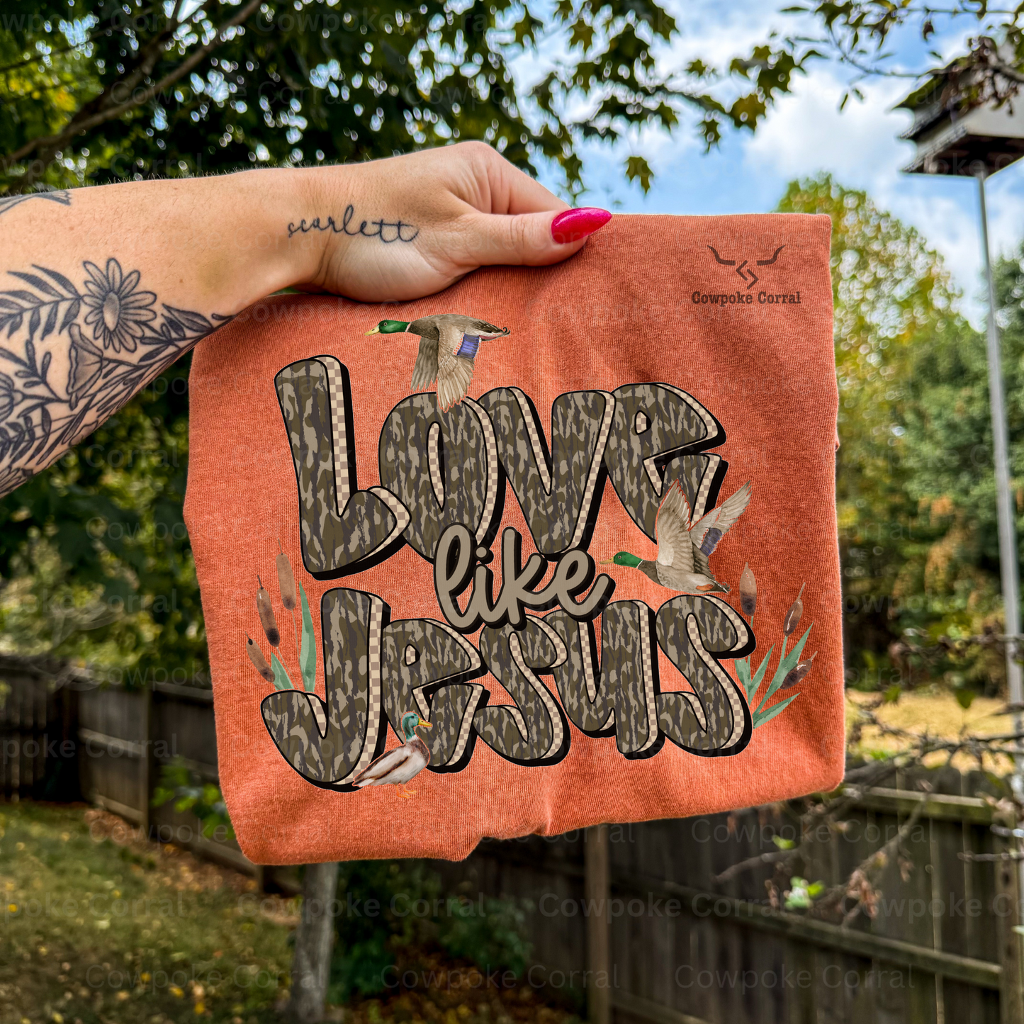 LOVE LIKE JESUS CAMO TEE
