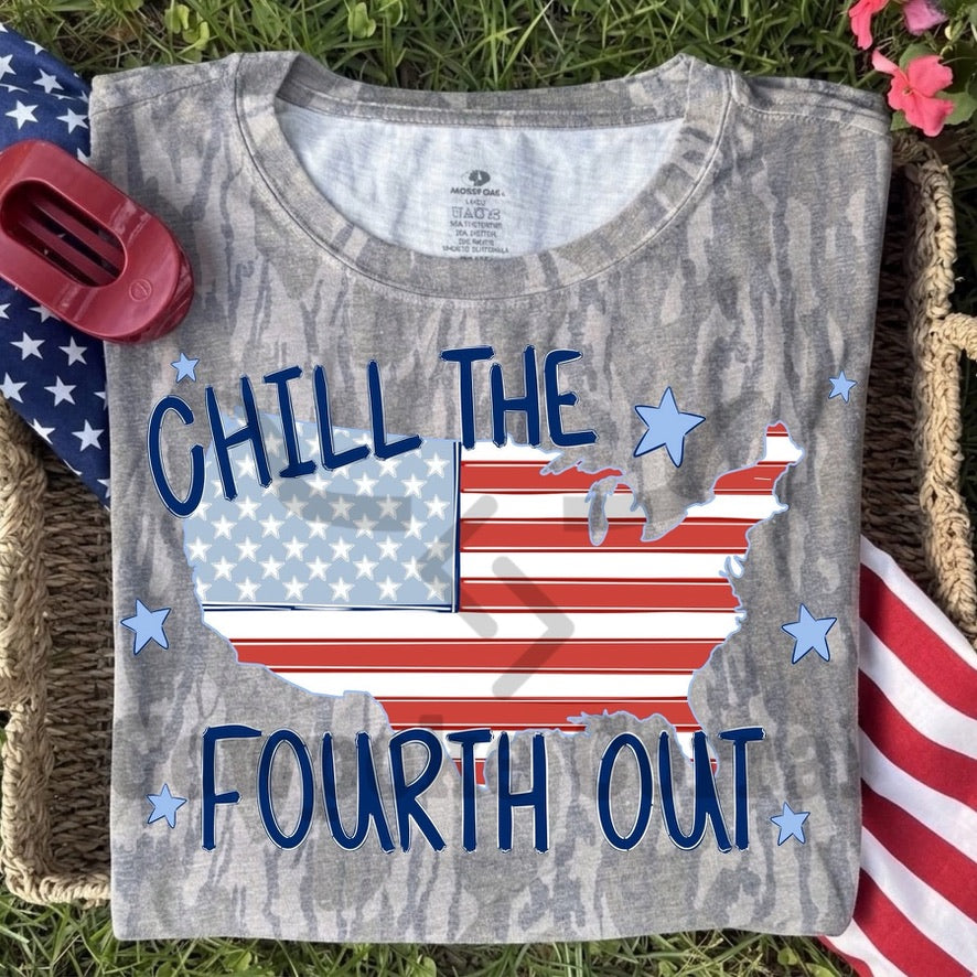 CHILL THE FOURTH OUT CAMO TEE