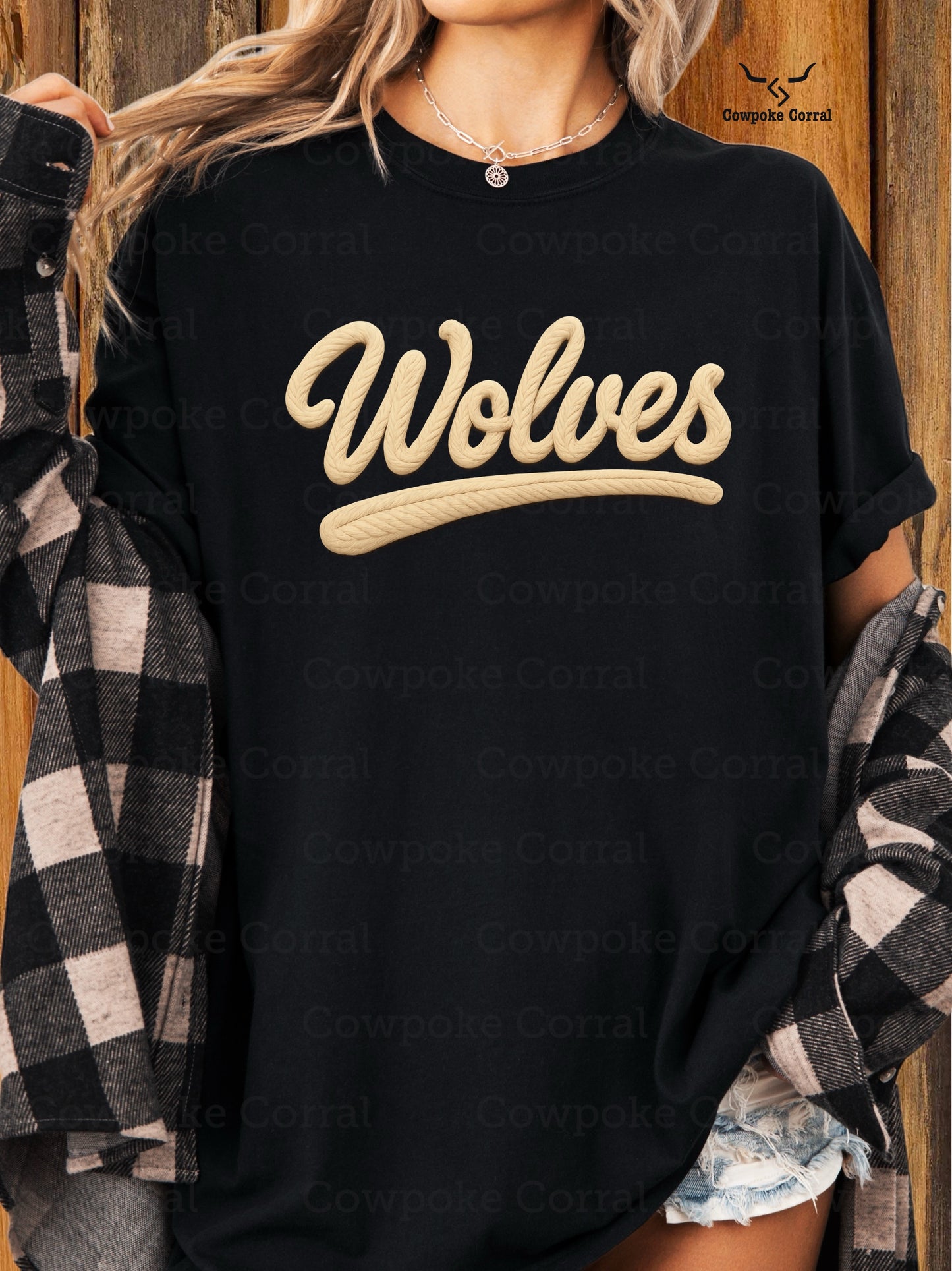 WOLVES ROPE FONT TEE