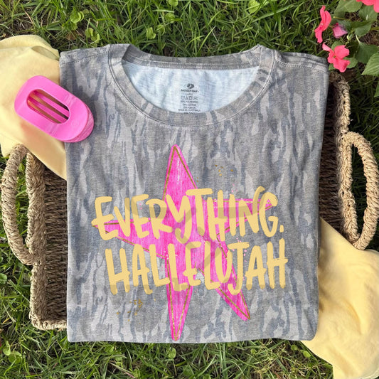 EVERYTHING HALLELUJAH CAMO TEE
