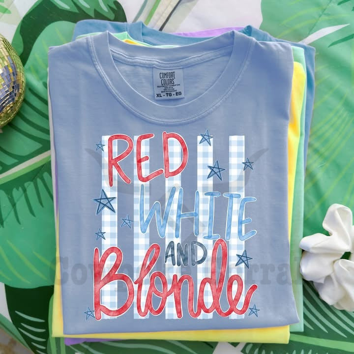 RED, WHITE & BLONDE TEE
