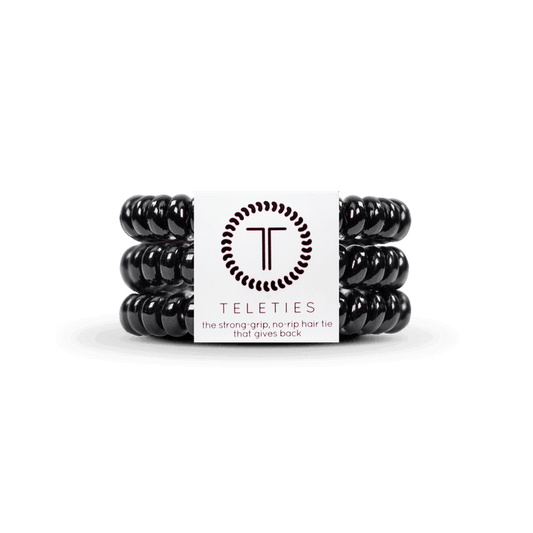 Jet Black Small Hair Ties