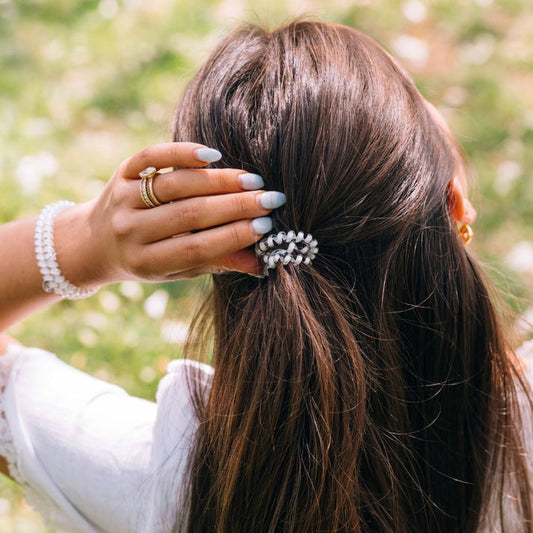 Coconut White Large Hair Ties