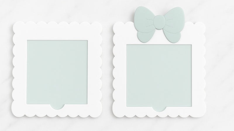 Scalloped Bow Sticky Note Holder