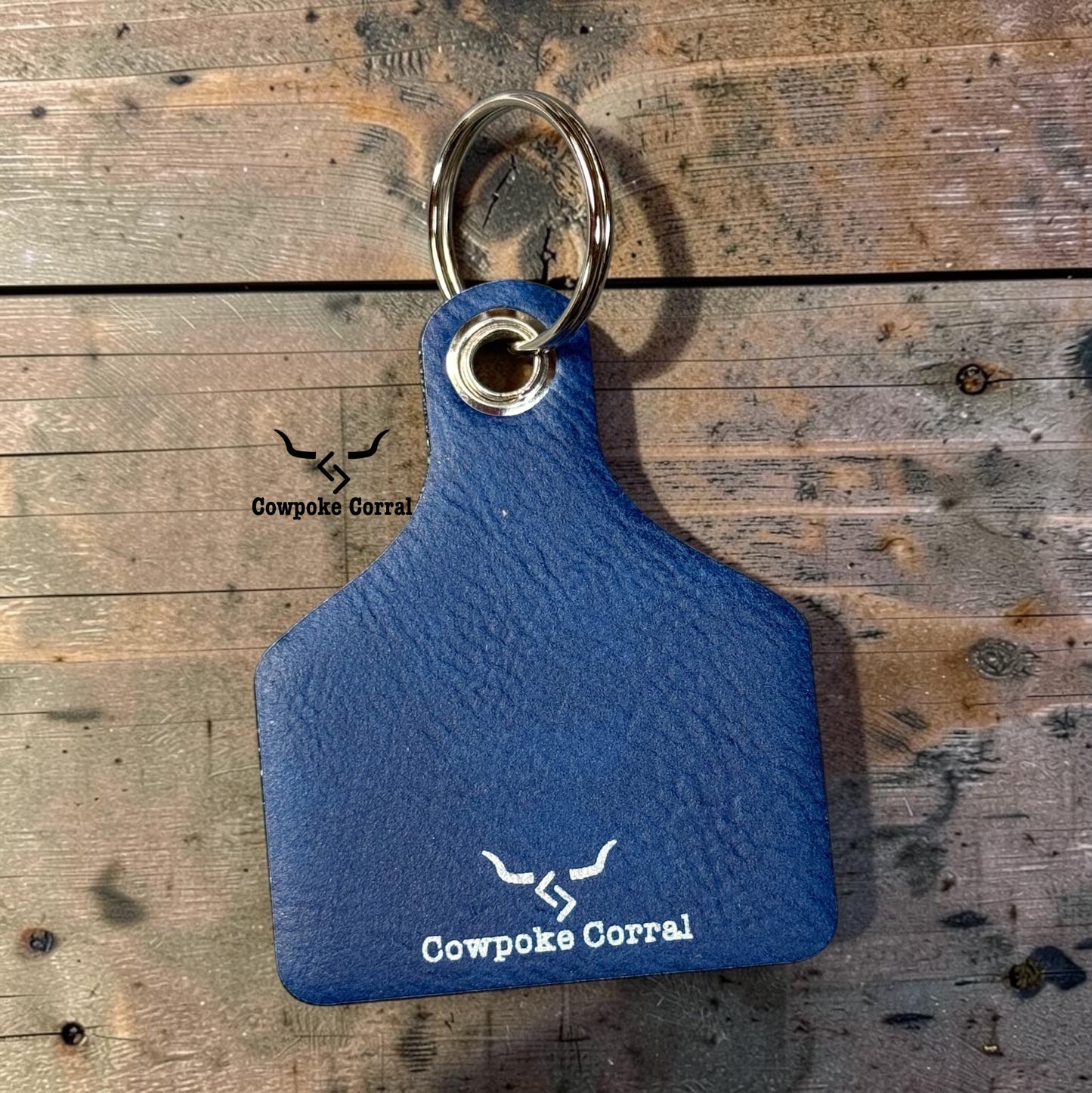HOWDY DARLIN' CATTLE TAG KEYCHAIN