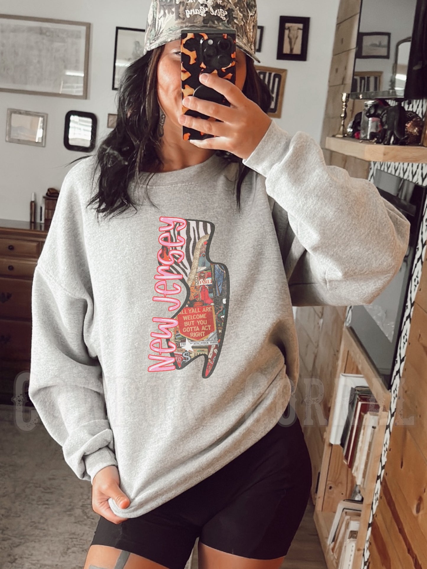 ALL Y'ALL ARE WELCOME (NEW JERSEY) CREWNECK SWEATSHIRT