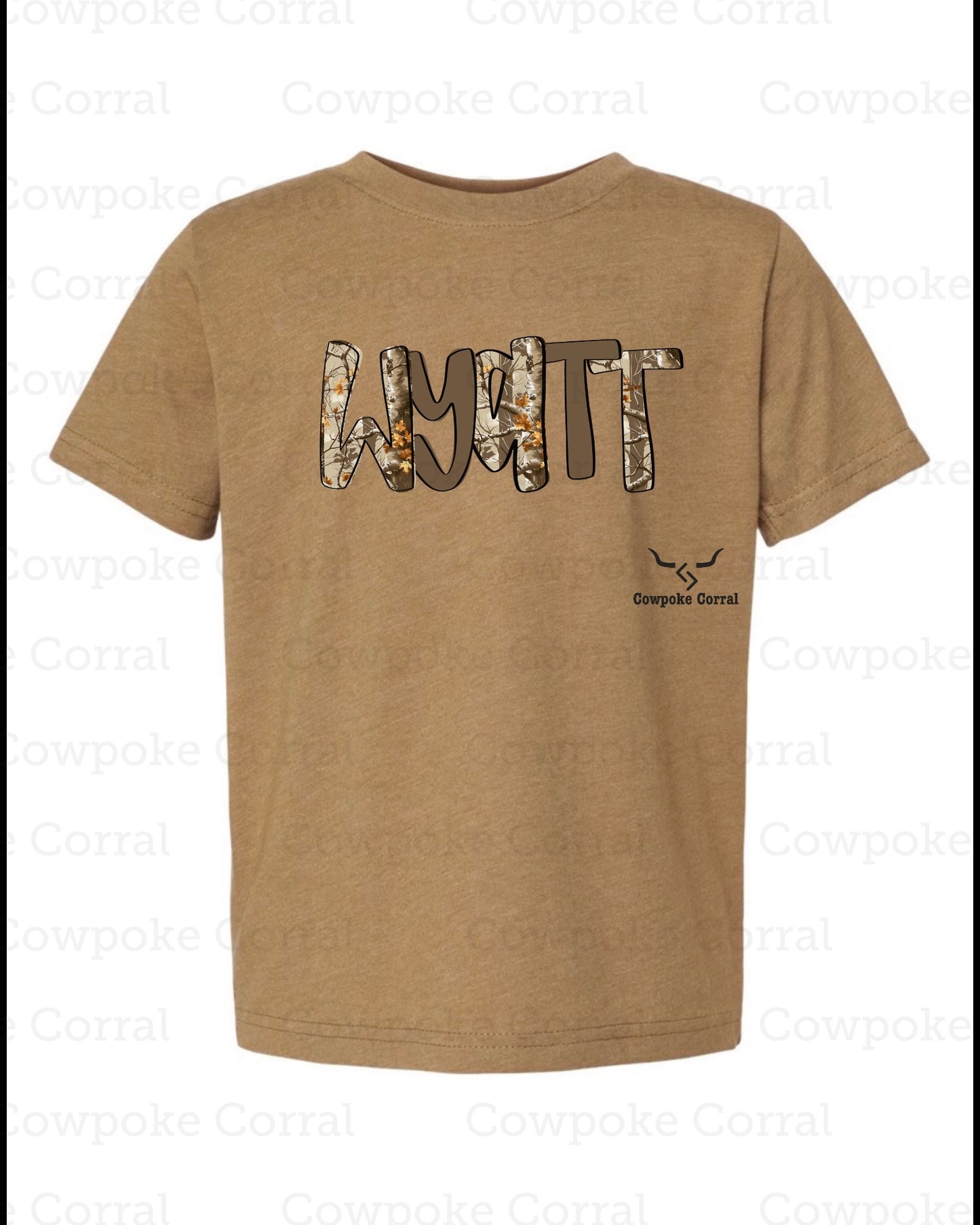 CUSTOM CAMO NAME YOUTH TEE