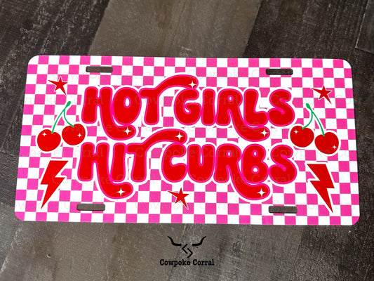 Hot Girls Hit Curbs License Plate