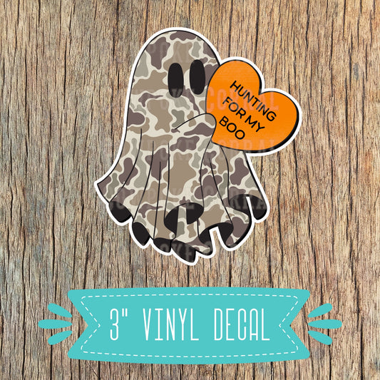 HUNTING FOR MY BOO VINYL DECAL STICKER