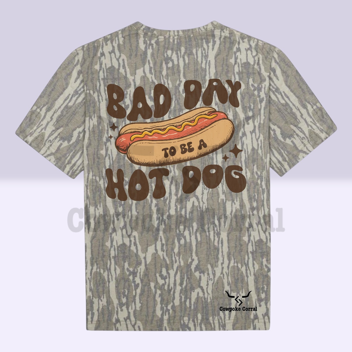 BAD DAY TO BE A HOTDOG CAMO TEE