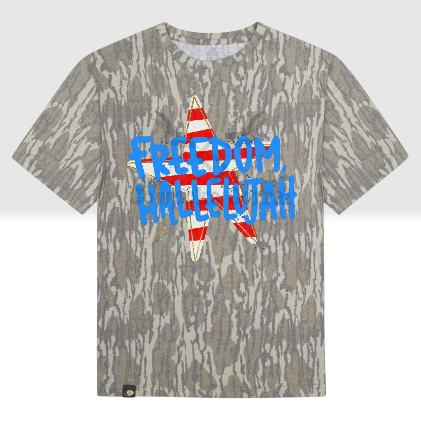 FREEDOM, HALLELUJAH CAMO TEE