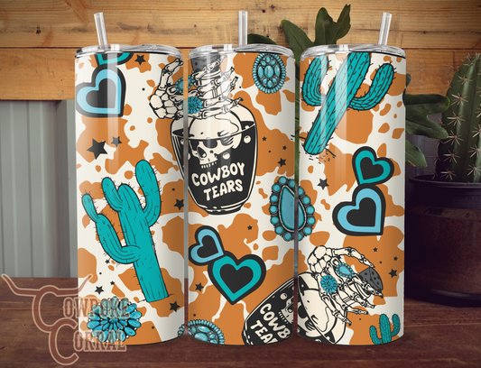 COWBOY TEARS TUMBLER