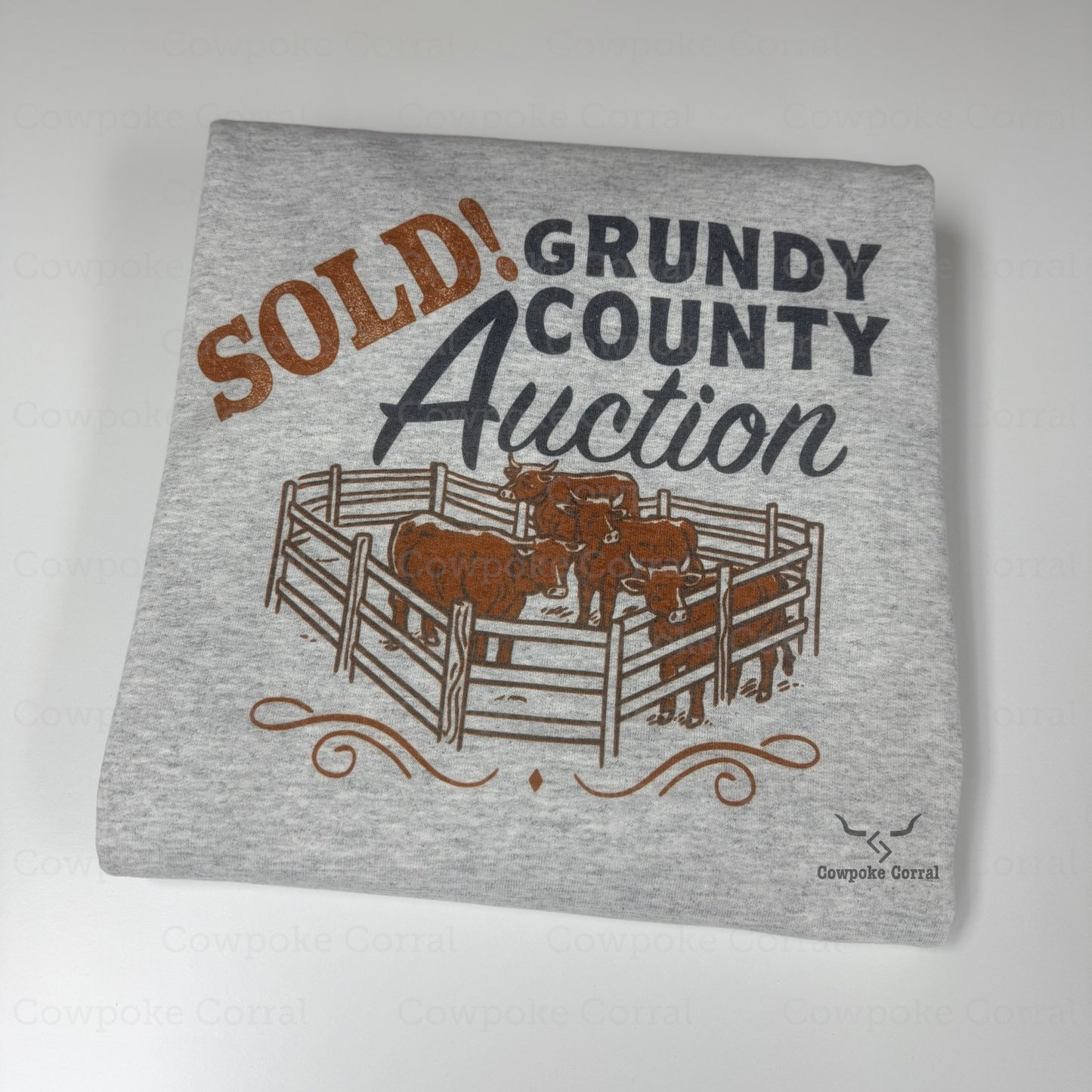 SOLD! GRUNDY CO AUCTION CREWNECK SWEATSHIRT