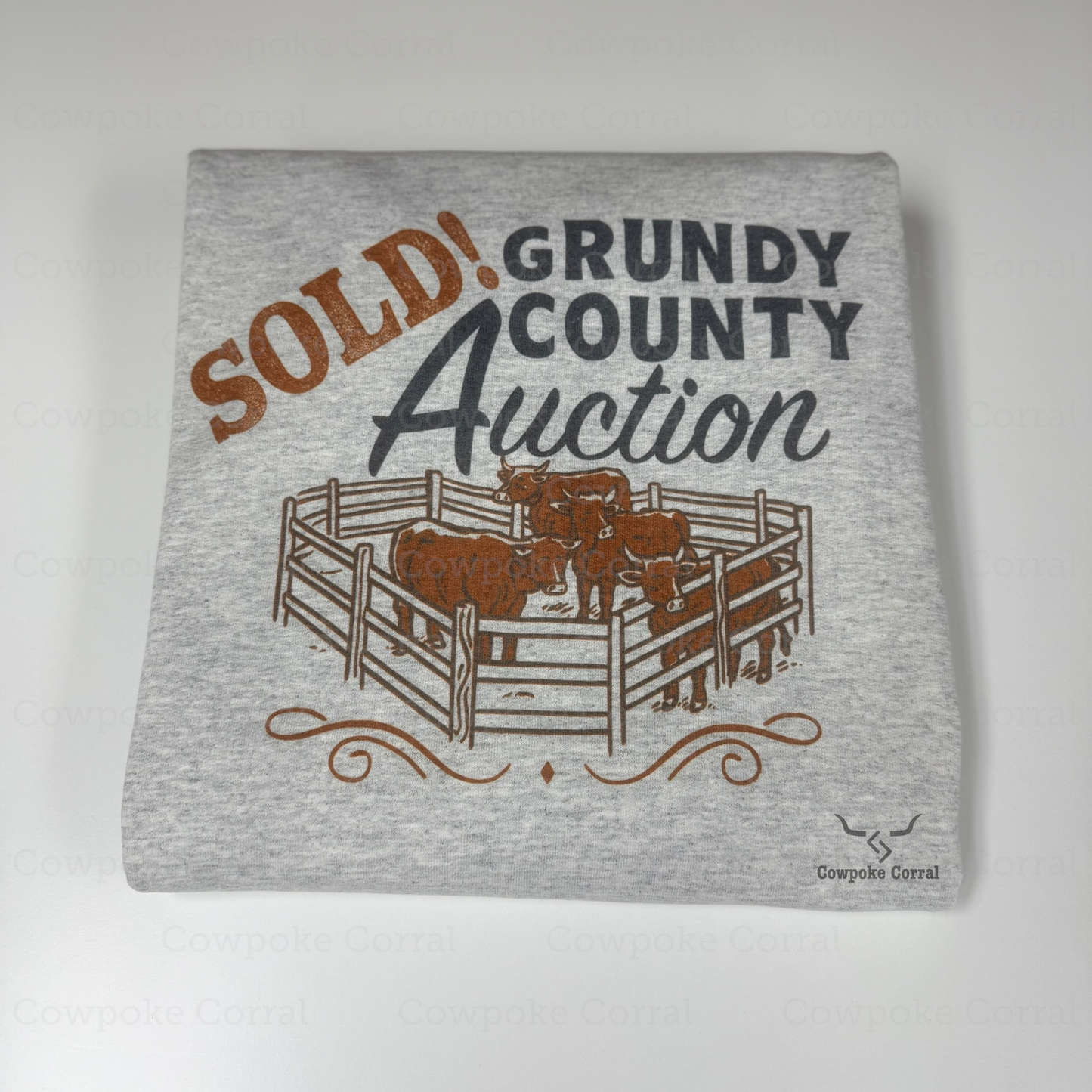 SOLD! GRUNDY CO AUCTION CREWNECK SWEATSHIRT
