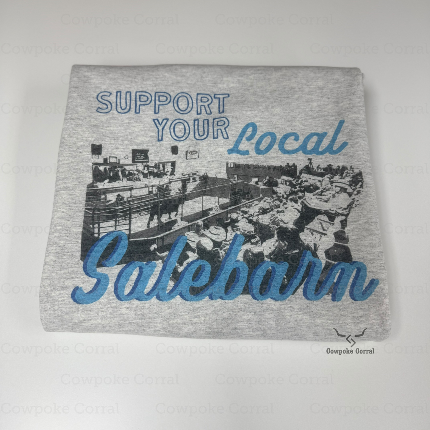 SUPPORT YOUR LOCAL SALEBARN CREWNECK SWEATSHIRT