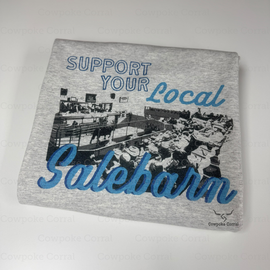 SUPPORT YOUR LOCAL SALEBARN CREWNECK SWEATSHIRT
