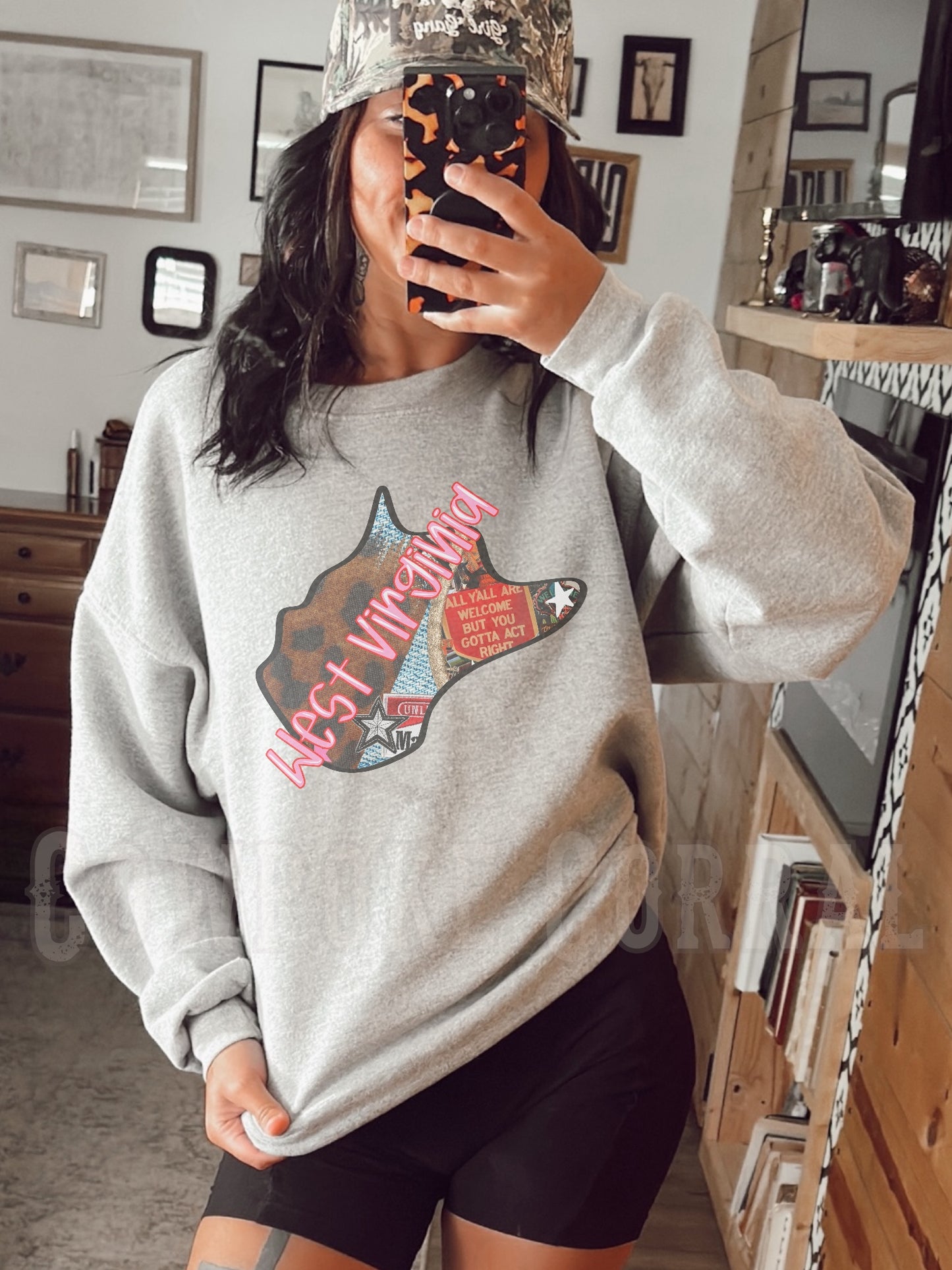 ALL Y'ALL ARE WELCOME (WEST VIRGINIA) CREWNECK SWEATSHIRT