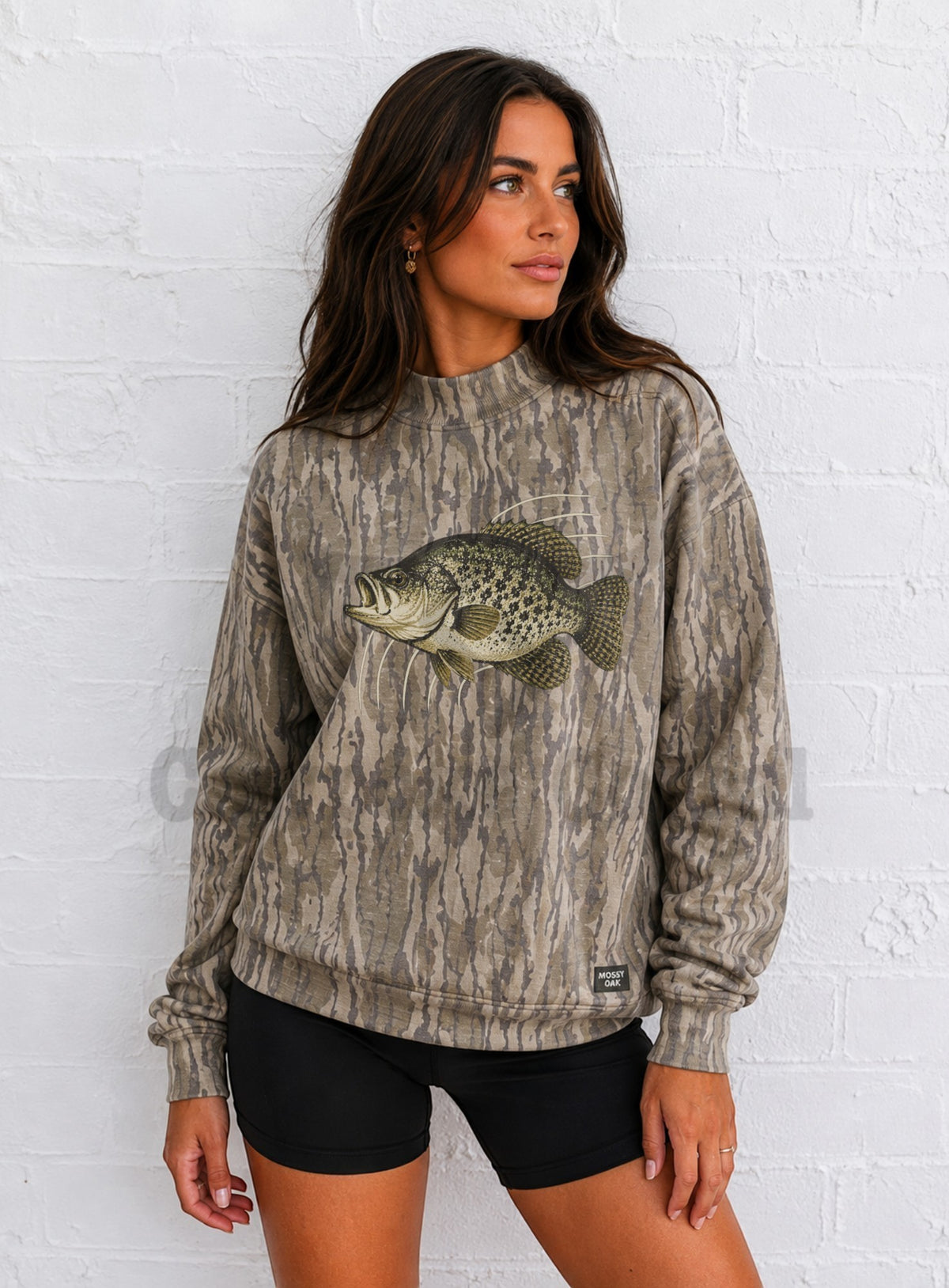 *PRE-SALE* BLANK CAMO MOCK NECK SWEATSHIRT