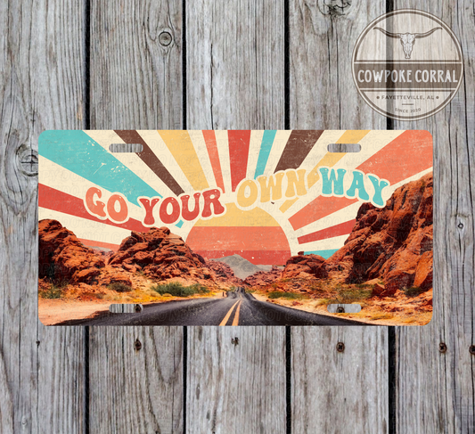 Go Your Own Way - License Plate